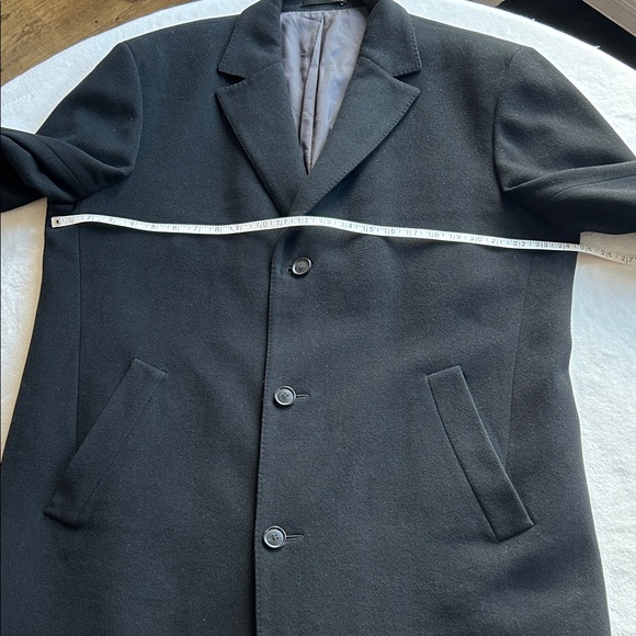 BOSS Hugo Boss Mens Long Black Coat. Wool and Cashmere. 56 (46 US Size) - Picture 9 of 17